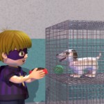 Alex at the pet store