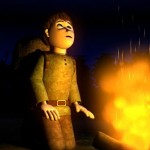 a-fire-at-night